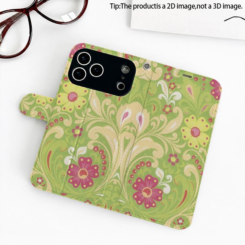Phone Cases Wildflower - Wild Flower Vine Pattern 2D Flip