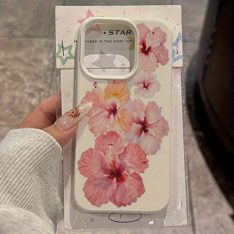 Phone Cases Designer - Stylish Watercolor Hibiscus Design TPU Phone
