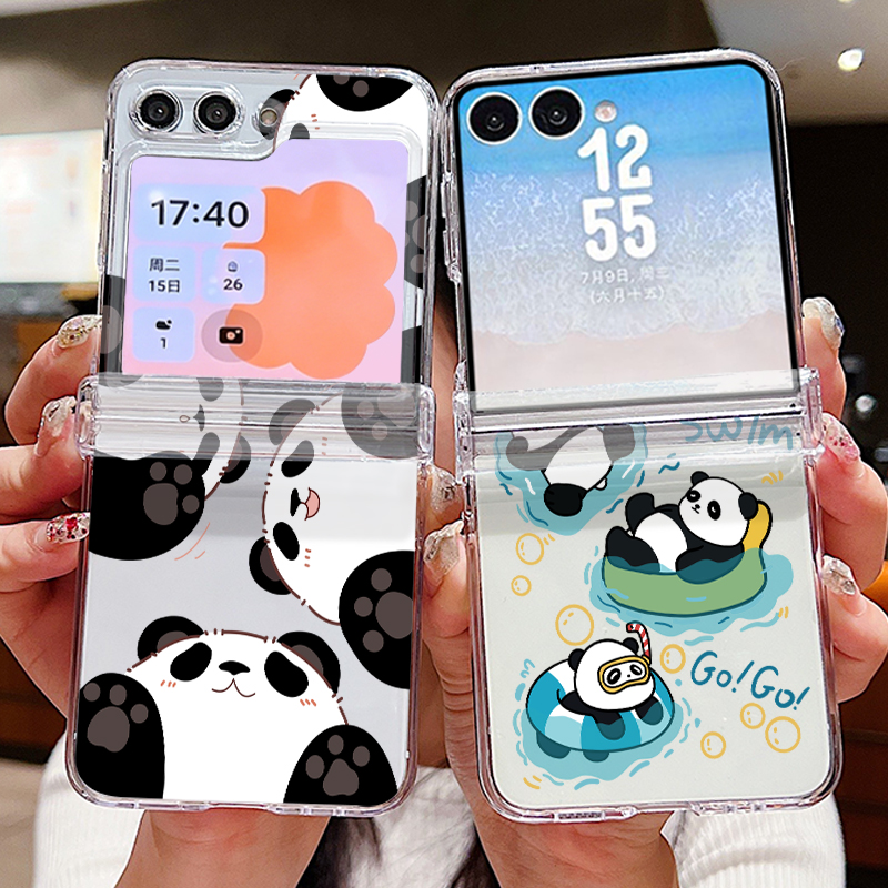 Phone Cases Z Fold 4 - Cute Panda Pattern Phone Case For