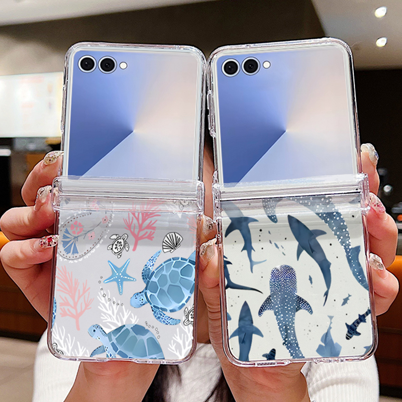 Phone Cases Clear - Sharks Shells Phone Case For Samsung
