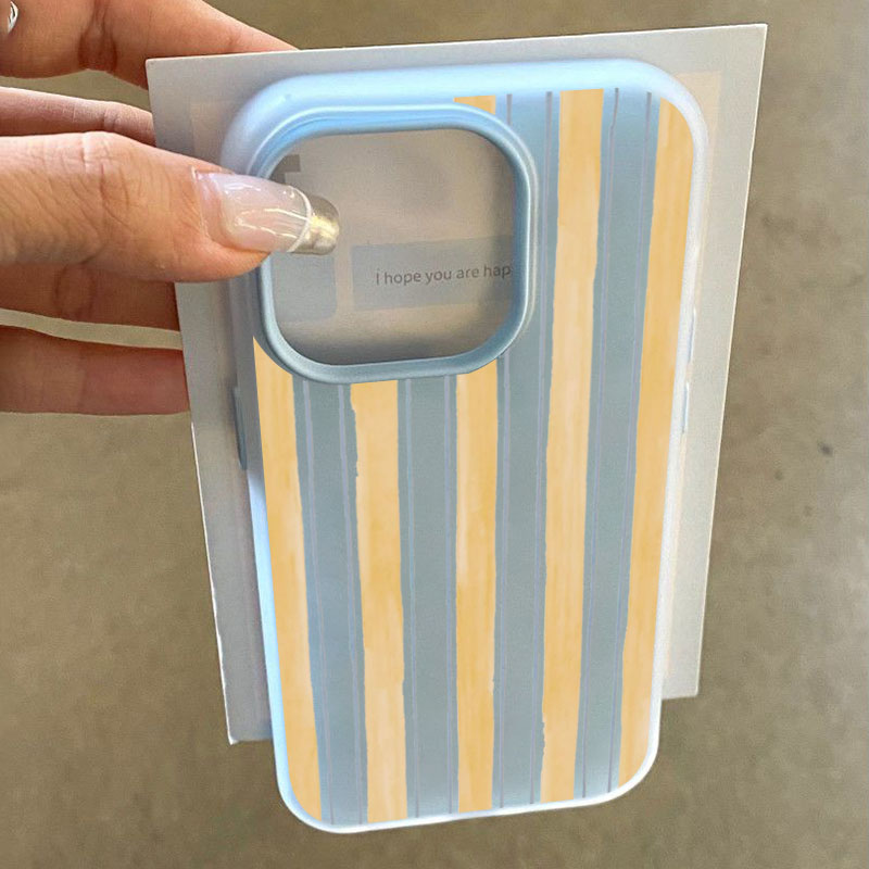 Phone Cases Galaxy S26 - Stylish Yellow Striped Phone Case For