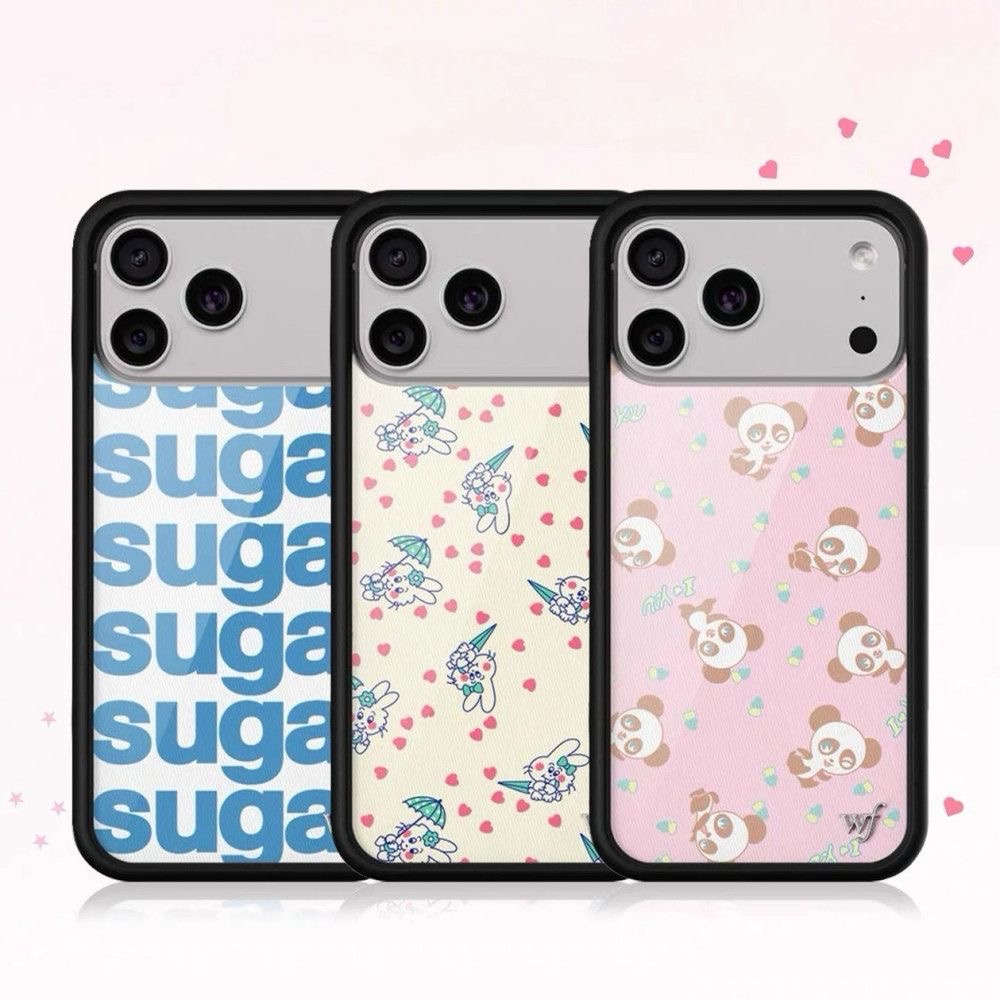 Phone Cases Wildflower - Wildflower Ins Cute cartoon Bear rabbit