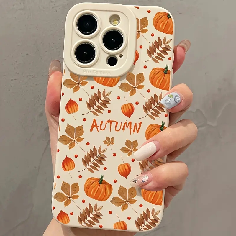 Autumn Maple Leaves Pumpkin Pa - Phone Cases Designer 评论和价格
