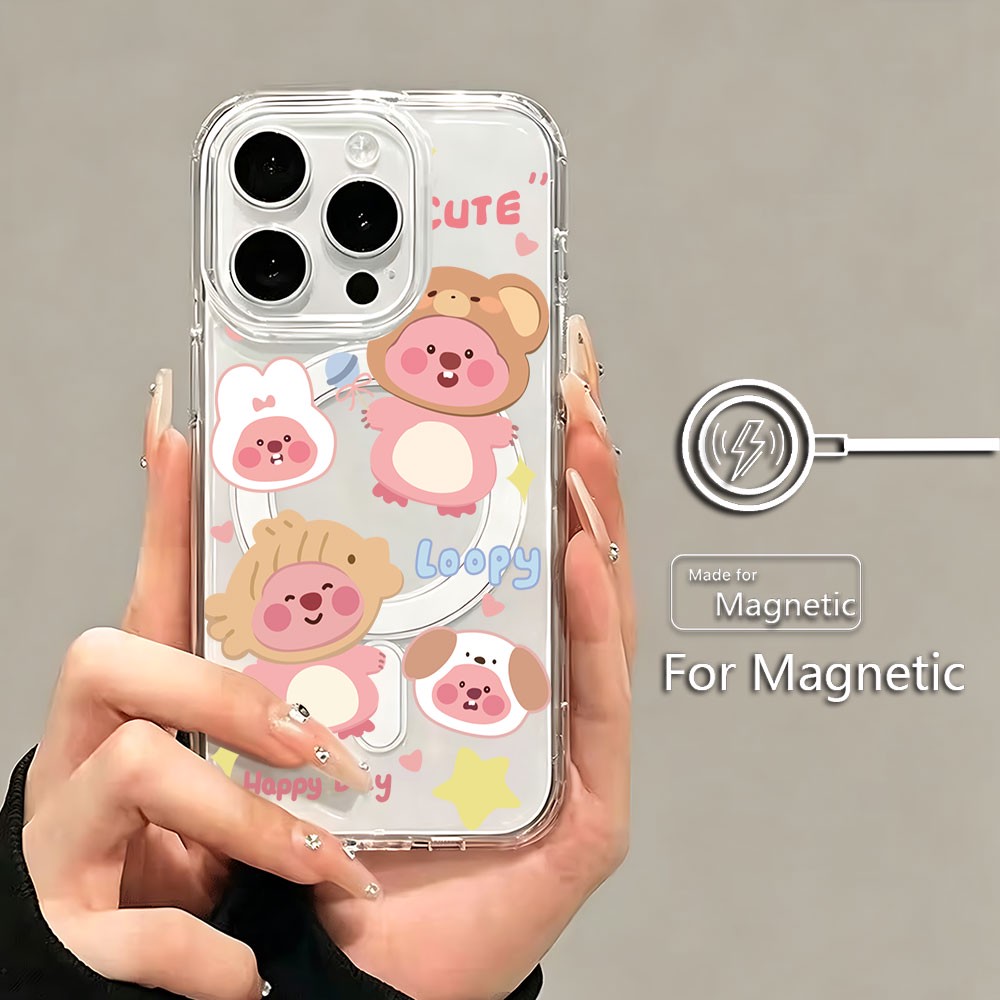 Pink Kawaii Loopys Magnetic Ph - Phone Cases Loopy 评论和价格