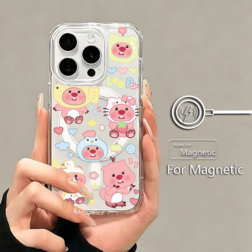 Pink Kawaii Loopys Magnetic Ph - Phone Cases Loopy 评论和价格
