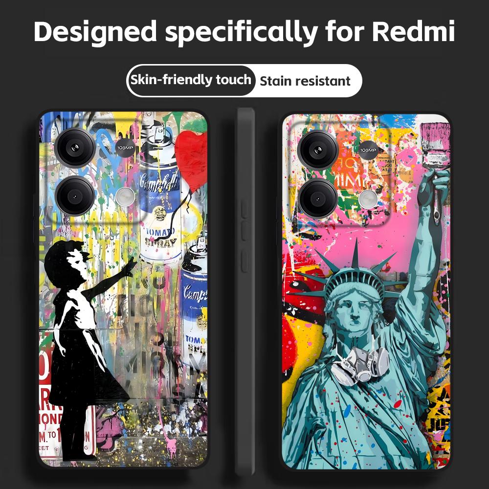 Banksy Graffiti Art  Phone Cas - Phone Cases Black 评论和价格