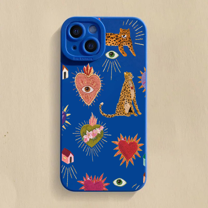 Floral Leopard Eyes Phone Case - Phone Cases Galaxy S26 评论和价格