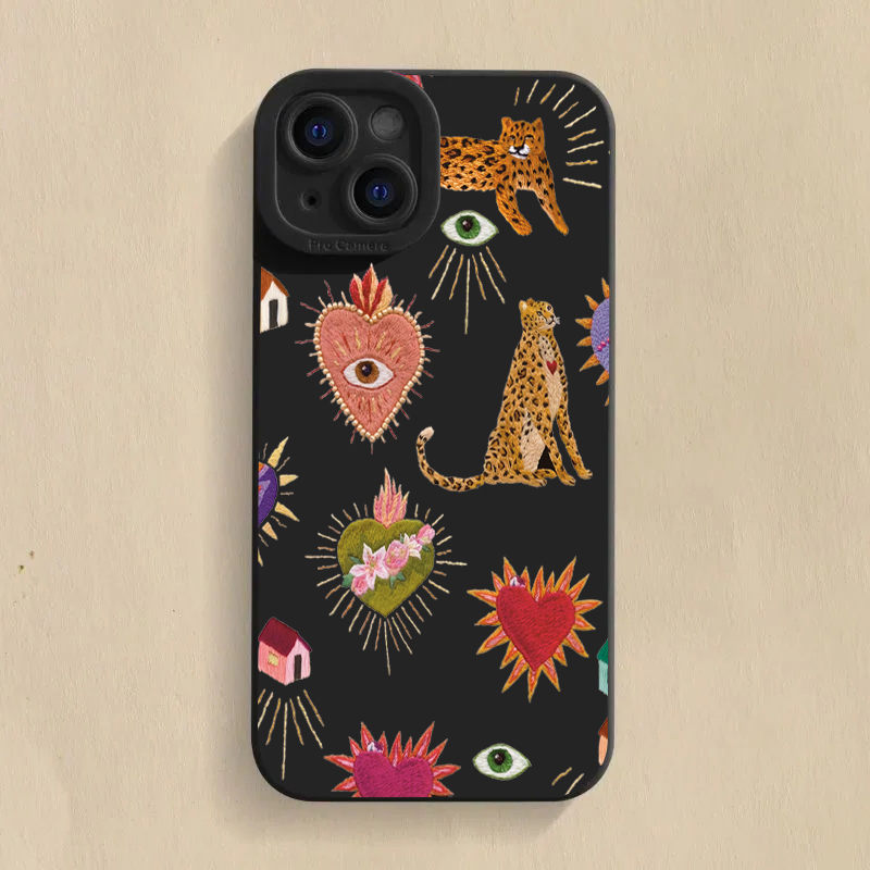 Floral Leopard Eyes Phone Case - Phone Cases Galaxy S26 评论和价格