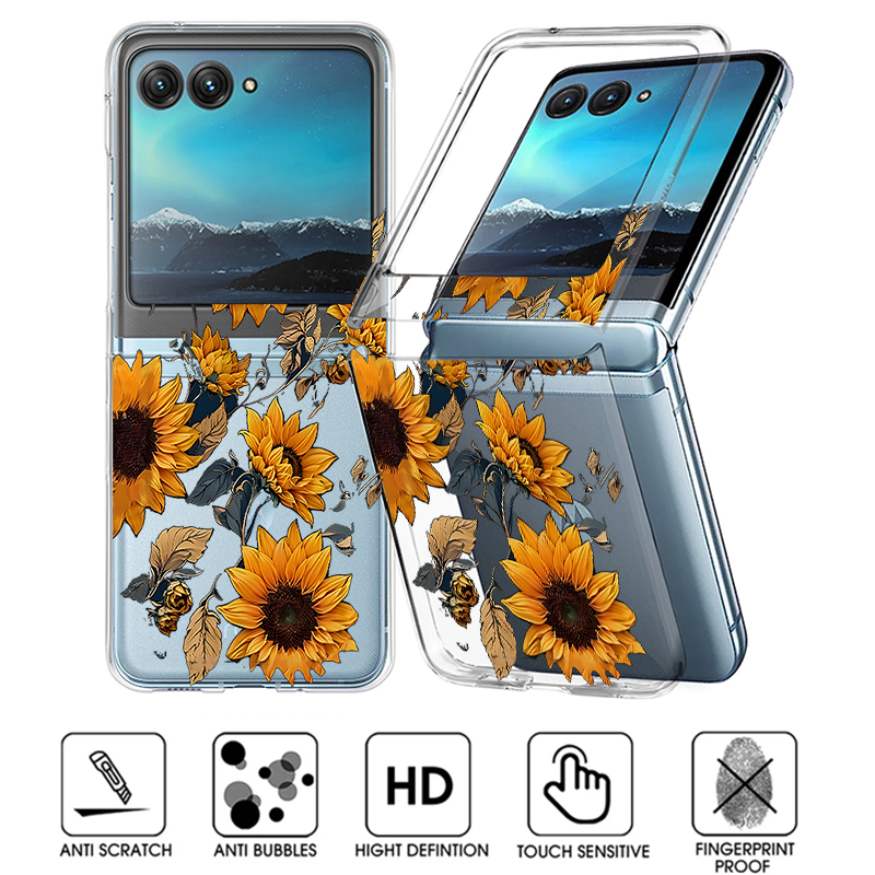 Sunflowers Pattern Clear Phone - Phone Cases Motorola 评论和价格