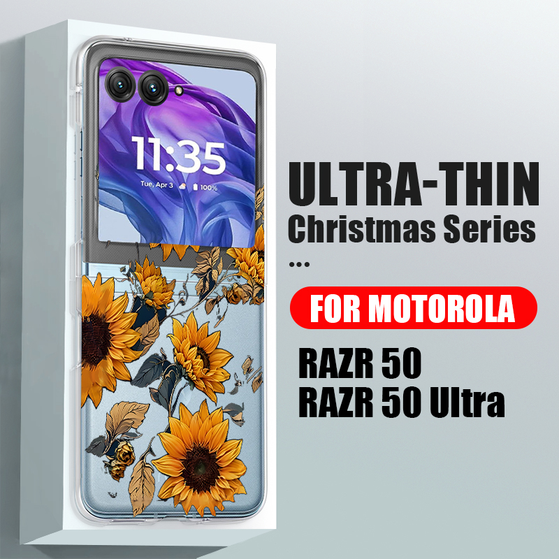 Sunflowers Pattern Clear Phone - Phone Cases Motorola 评论和价格