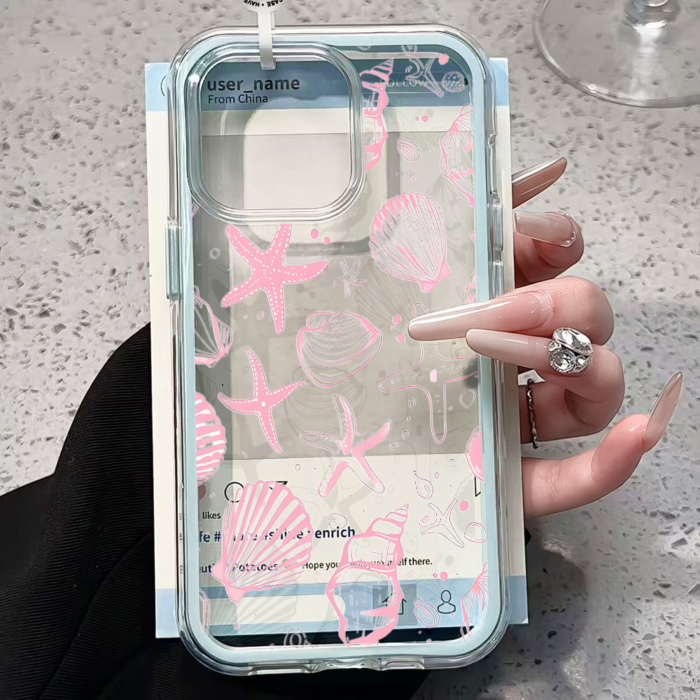 Summer Pink Seashell Clear Pho - Phone Cases Clear 评论和价格