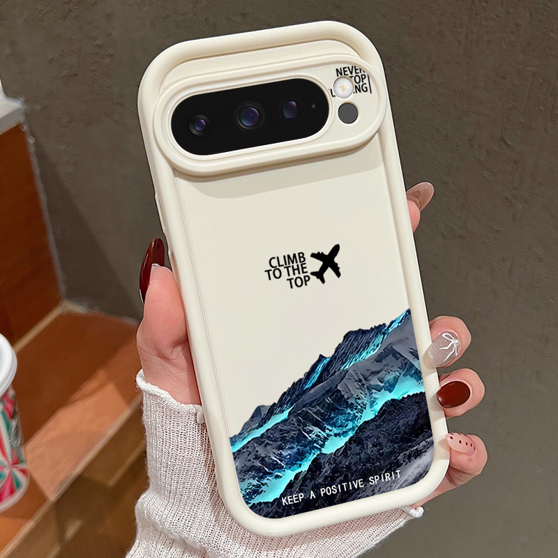 Airplane Snow Mountain Pattern - Phone Cases Google Pixel 9A 评论和价格