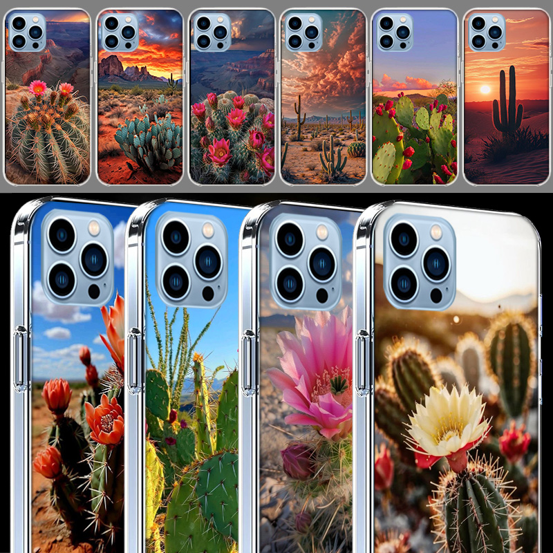 Picturesque Desert With Cacti  - Phone Cases Com 评论和价格