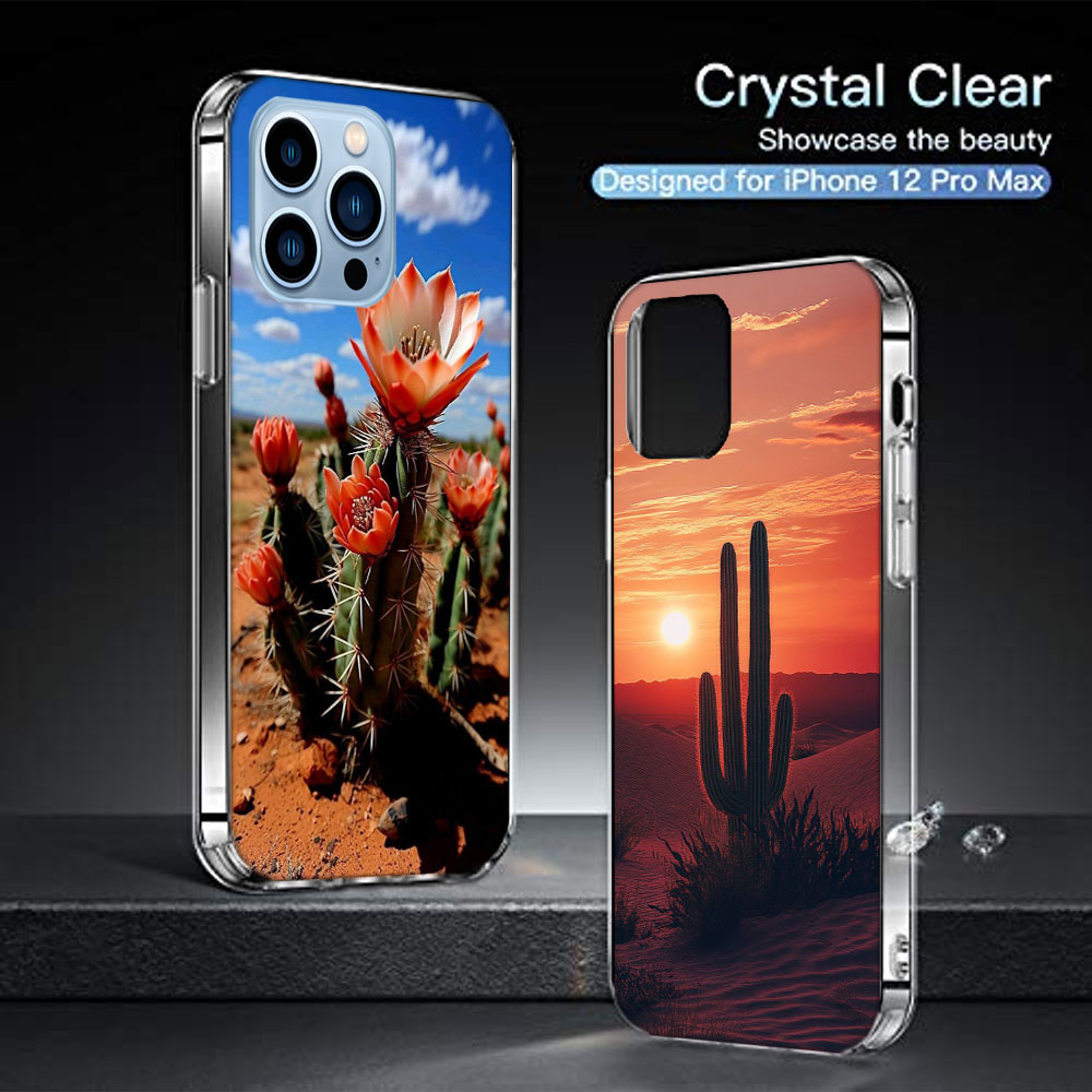 Picturesque Desert With Cacti  - Phone Cases Com 评论和价格