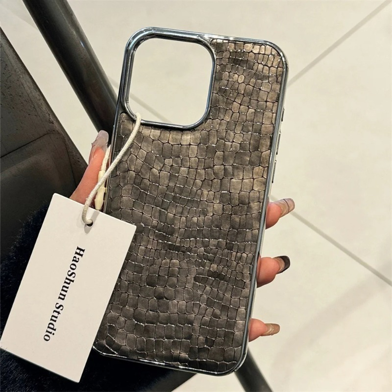 Luxury Glossy Crocodile Patter - Luxury Plating Case 评论和价格