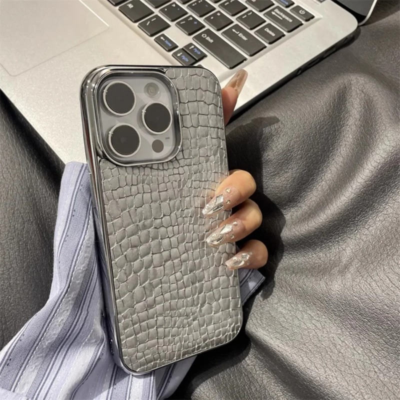 Luxury Glossy Crocodile Patter - Luxury Plating Case 评论和价格