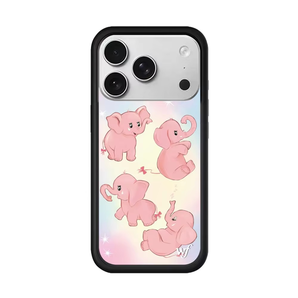 Wildflower INS Pink Elephants  - Phone Cases Wildflower 评论和价格