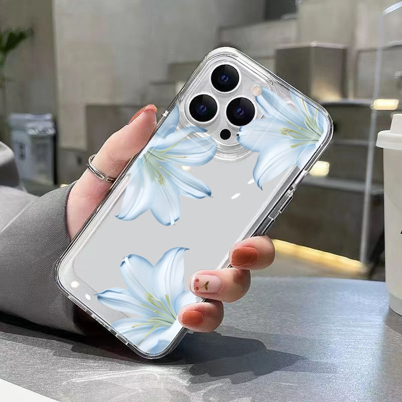 Fashion Exquisite White Lily F - Phone Cases Clear 评论和价格
