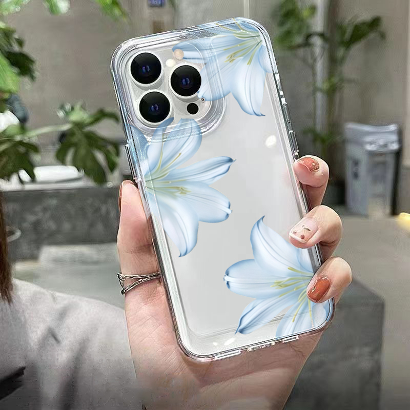 Fashion Exquisite White Lily F - Phone Cases Clear 评论和价格