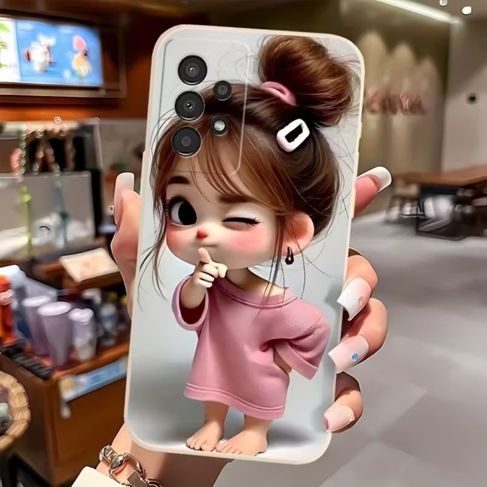 Cute Cartoon Girl Pattern Desi - Phone Cases Designer 评论和价格