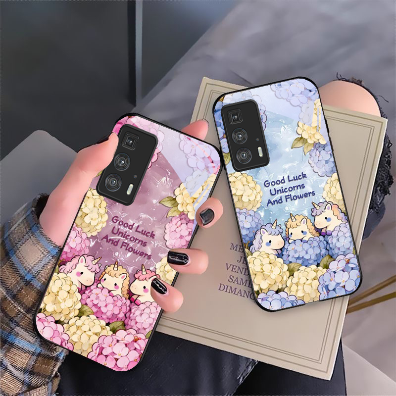 Cute cartoon pink unicorn For  - Phone Cases Motorola 评论和价格