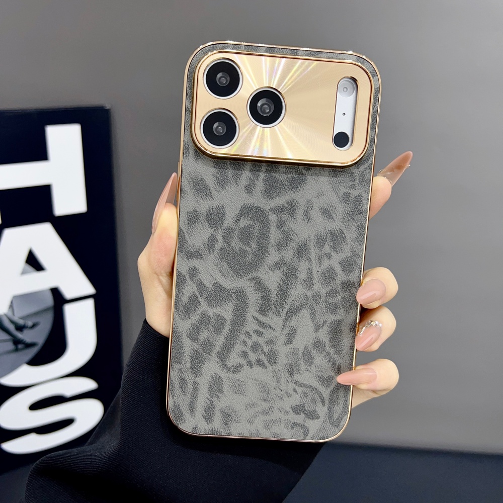 Luxury Matte PU Leopard Print  - Luxury Plating Case 评论和价格