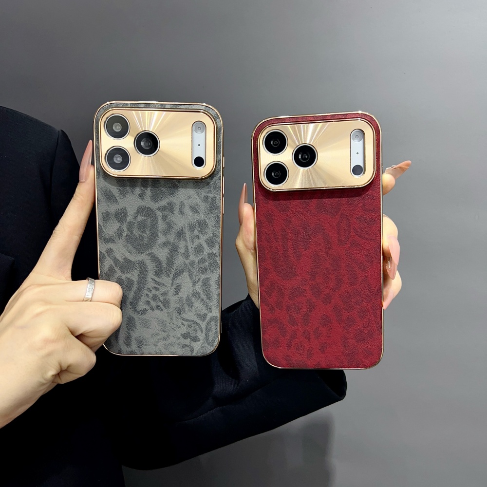Luxury Matte PU Leopard Print  - Luxury Plating Case 评论和价格