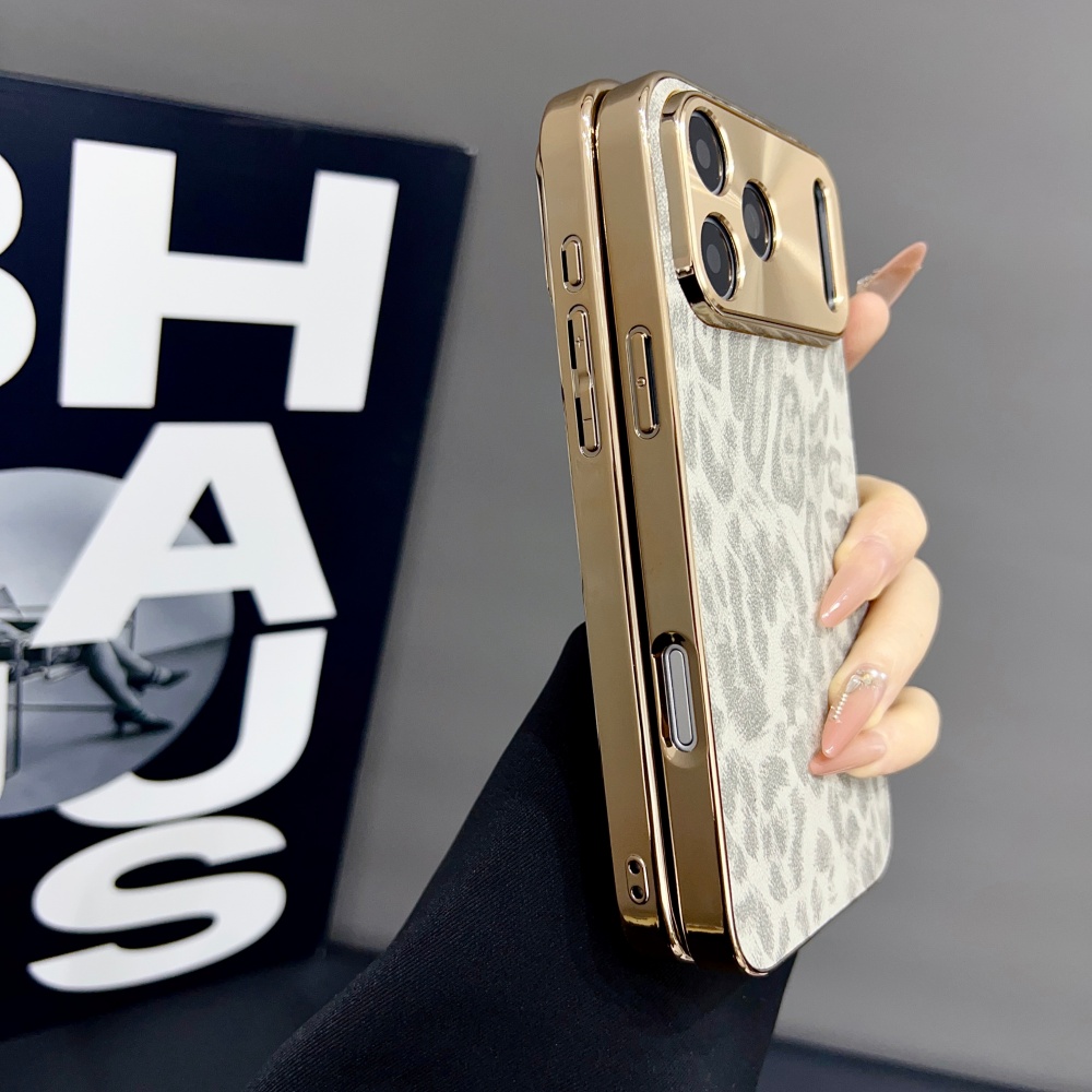 Luxury Matte PU Leopard Print  - Luxury Plating Case 评论和价格