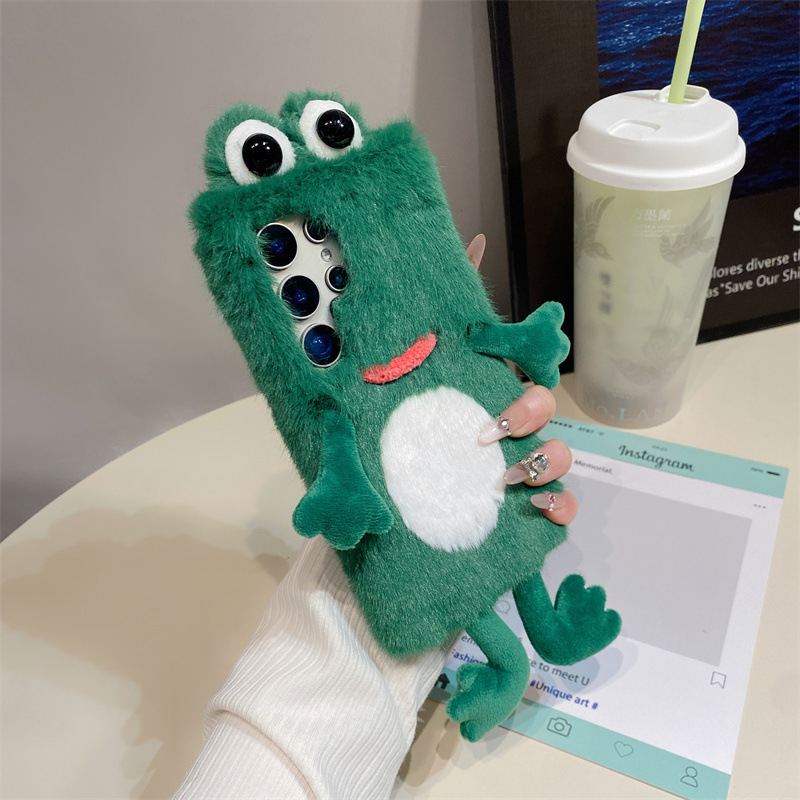 Plush Frog Phone Case, Cute Gr - Phone Cases Galaxy S26 评论和价格